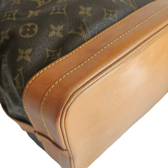 LOUIS VUITTON BROWN MONOGRAM NOE DRAWSTRING BUCKET BAG - Picture 7 of 16